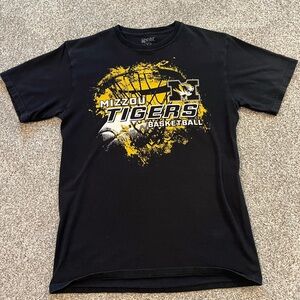 Mizzou Basketball Black Graphic T-Shirt
